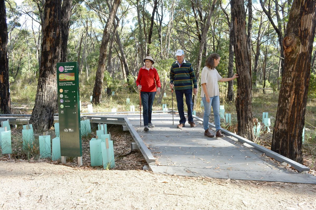 The Dementia Friendly Forest and Sensory Trail has been designed for everyone.