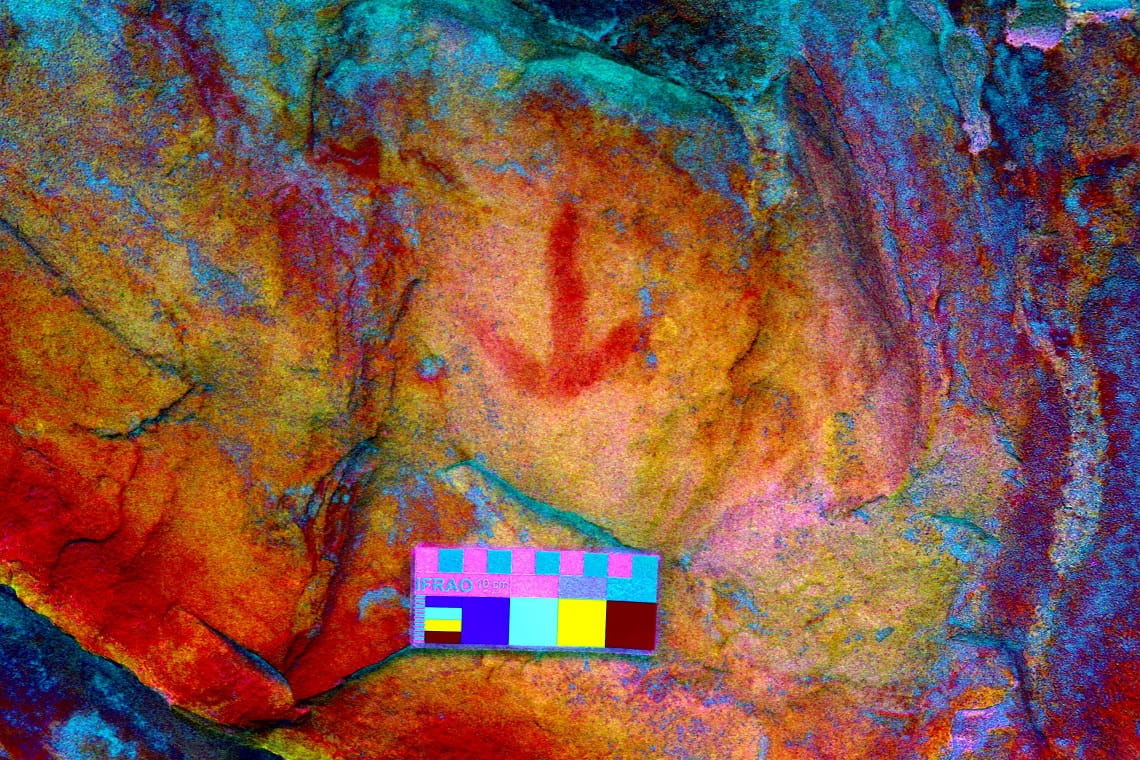 A tool known as DStretch is used to enhance the Rock Art to the naked eye.