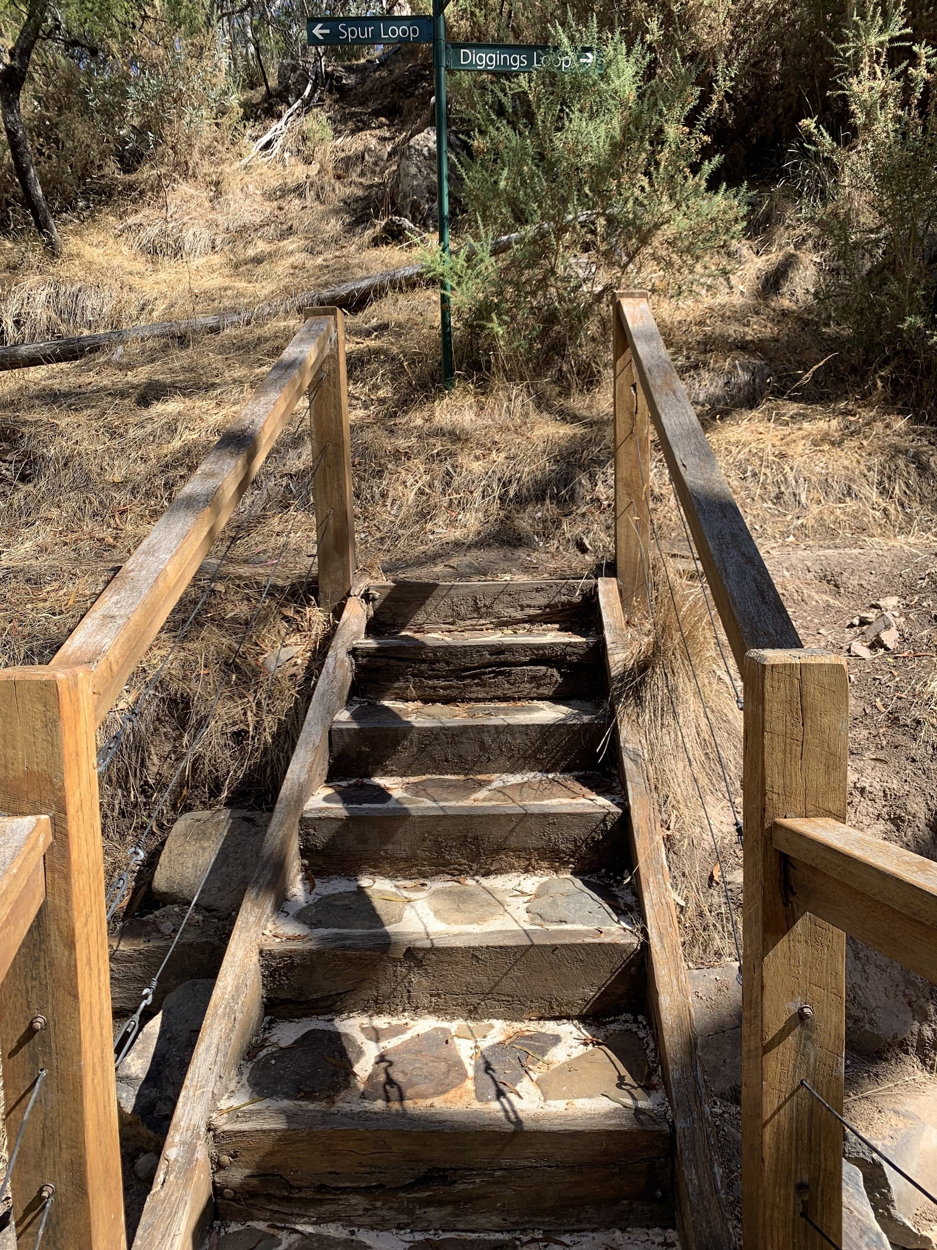 Storm recovery repairs to stairs and walking tracks at The Blowhole and Bryces Flat in Hepburn Regional Park are complete