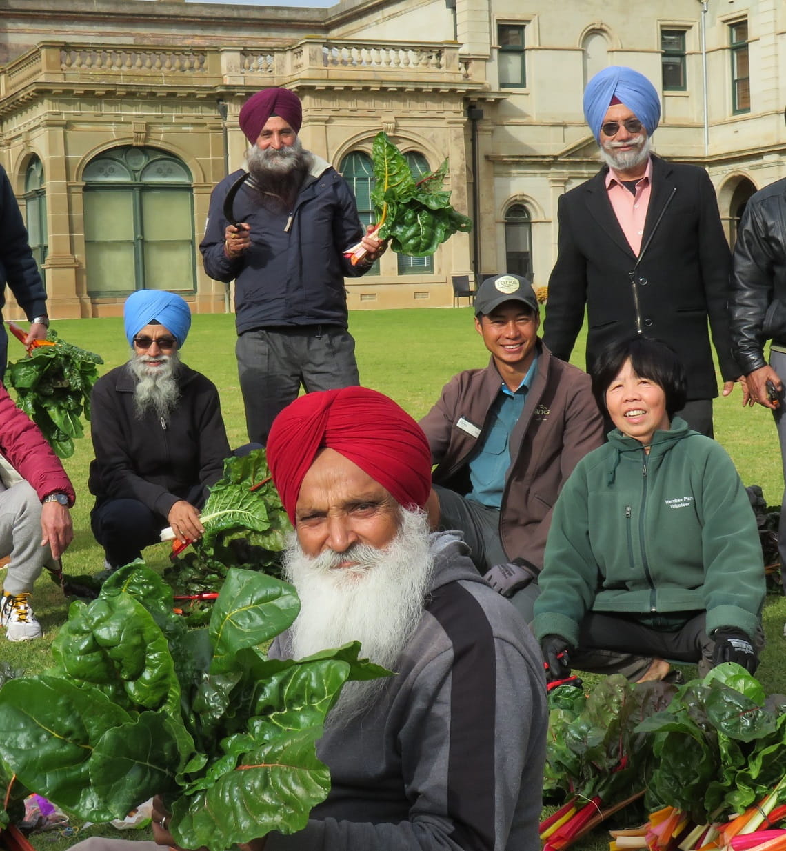 Community Ranger Hsar with the Pride and Sikh volunteer group Werribee Park