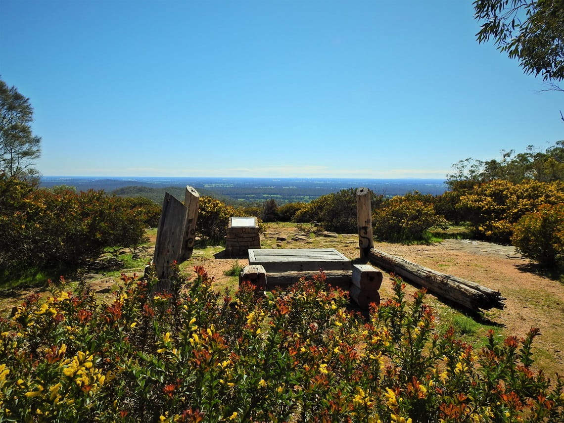 View from Lookout Spur at Warby Ovens National Park
