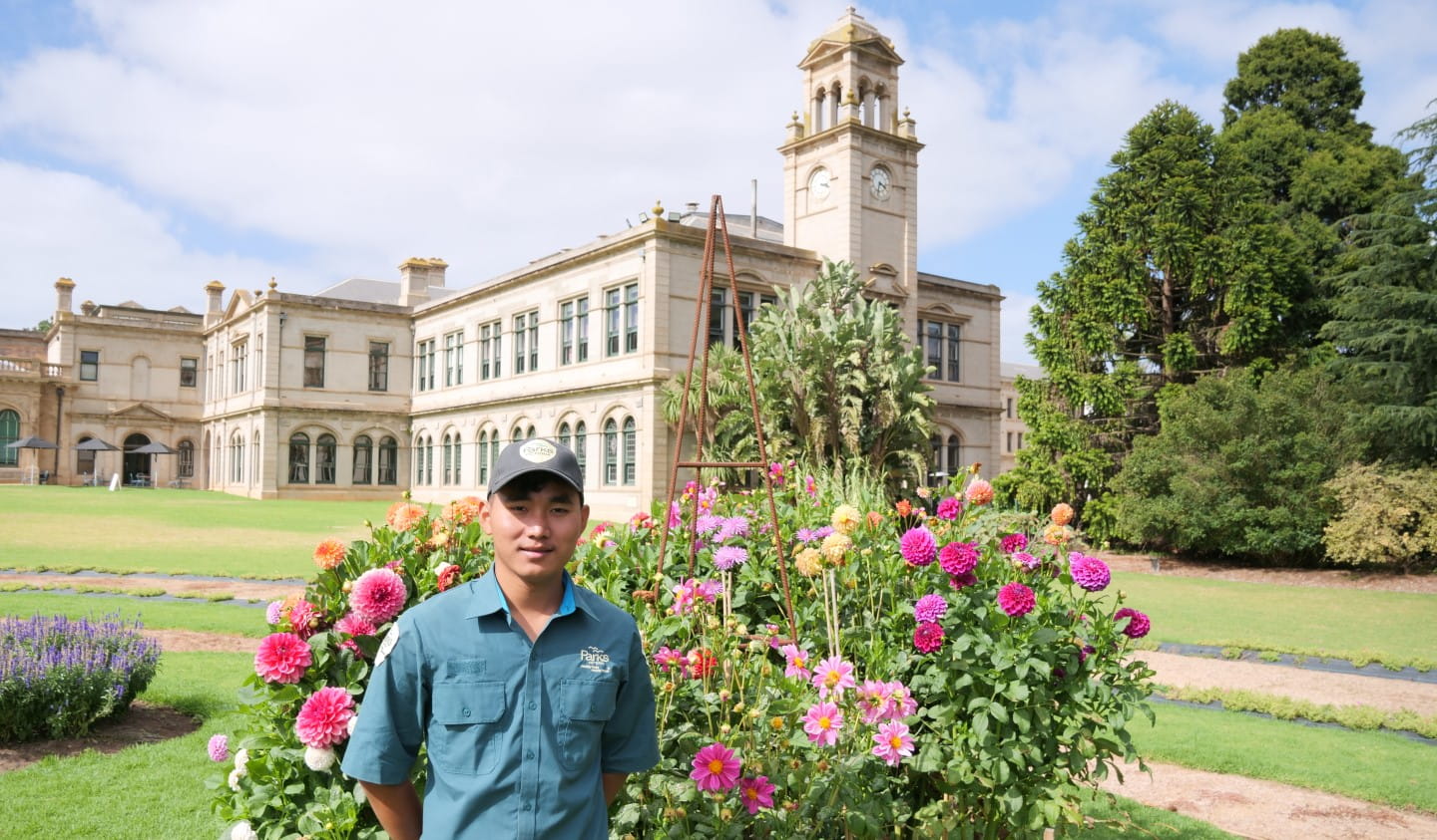 Nay Kaw in the grounds of Werribee Park Mansion.