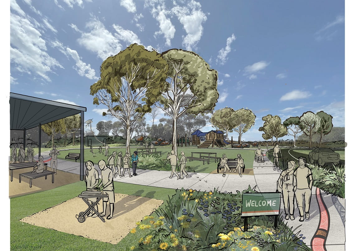 Artist's impression of the future Clyde Regional Park