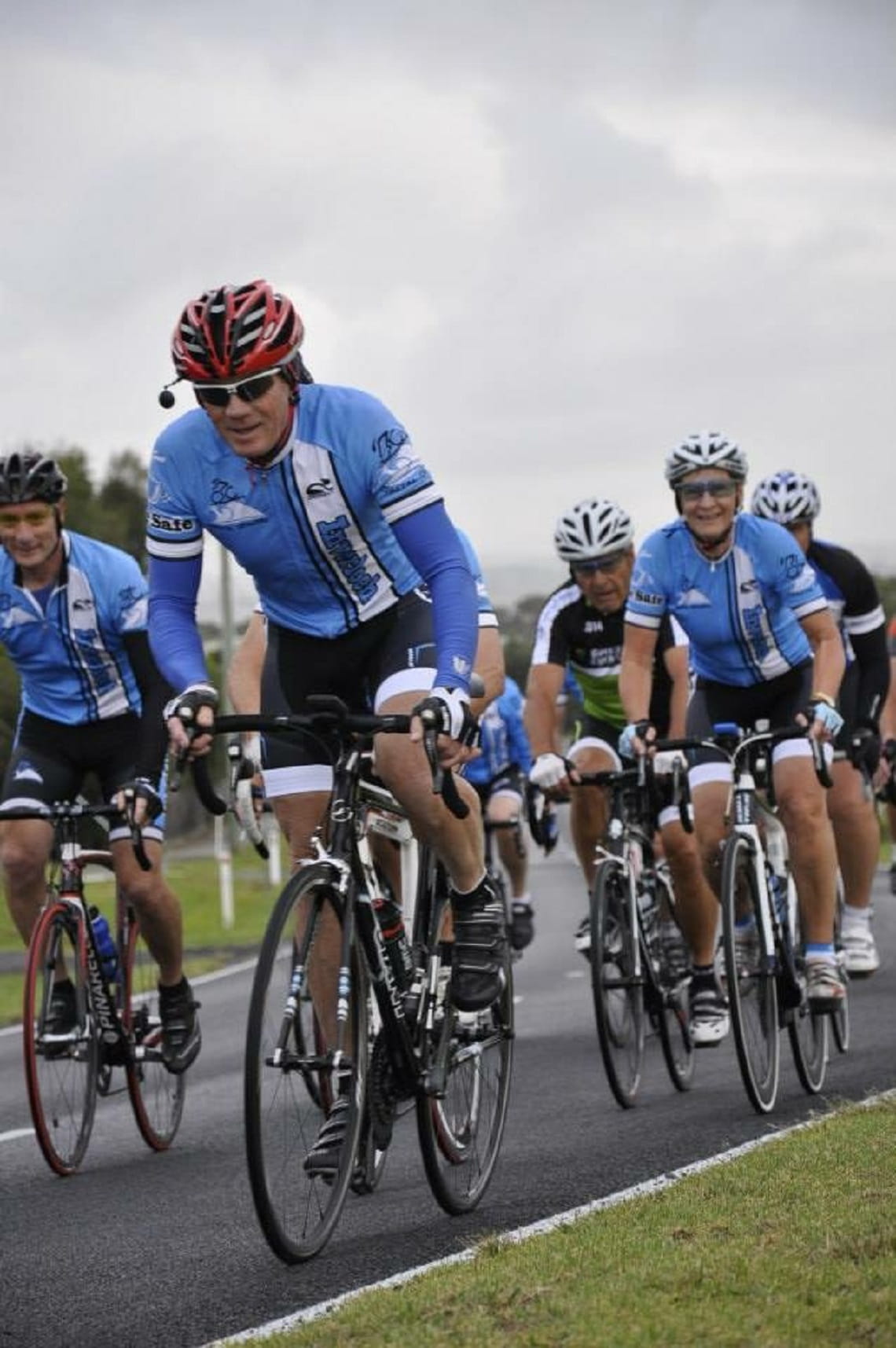 Brian cycling with the Inverloch Coastal Crewzers