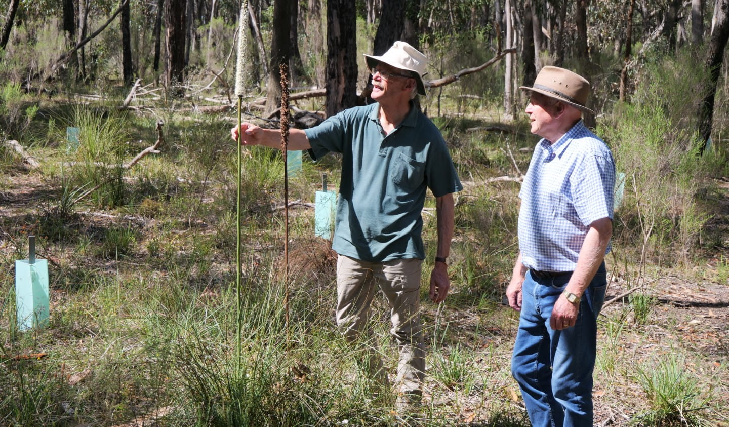 Roger Thomas and John Gregurke from the Field Naturalists Club of Ballarat.