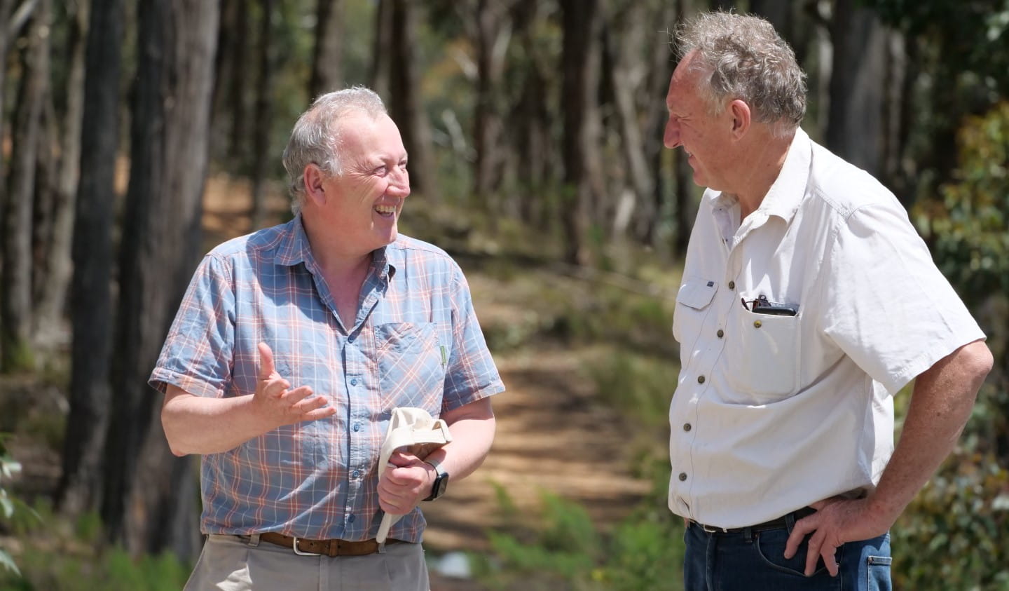 Rob Loveband and Bob Hartman from the Friends of Canadian Corridor group.