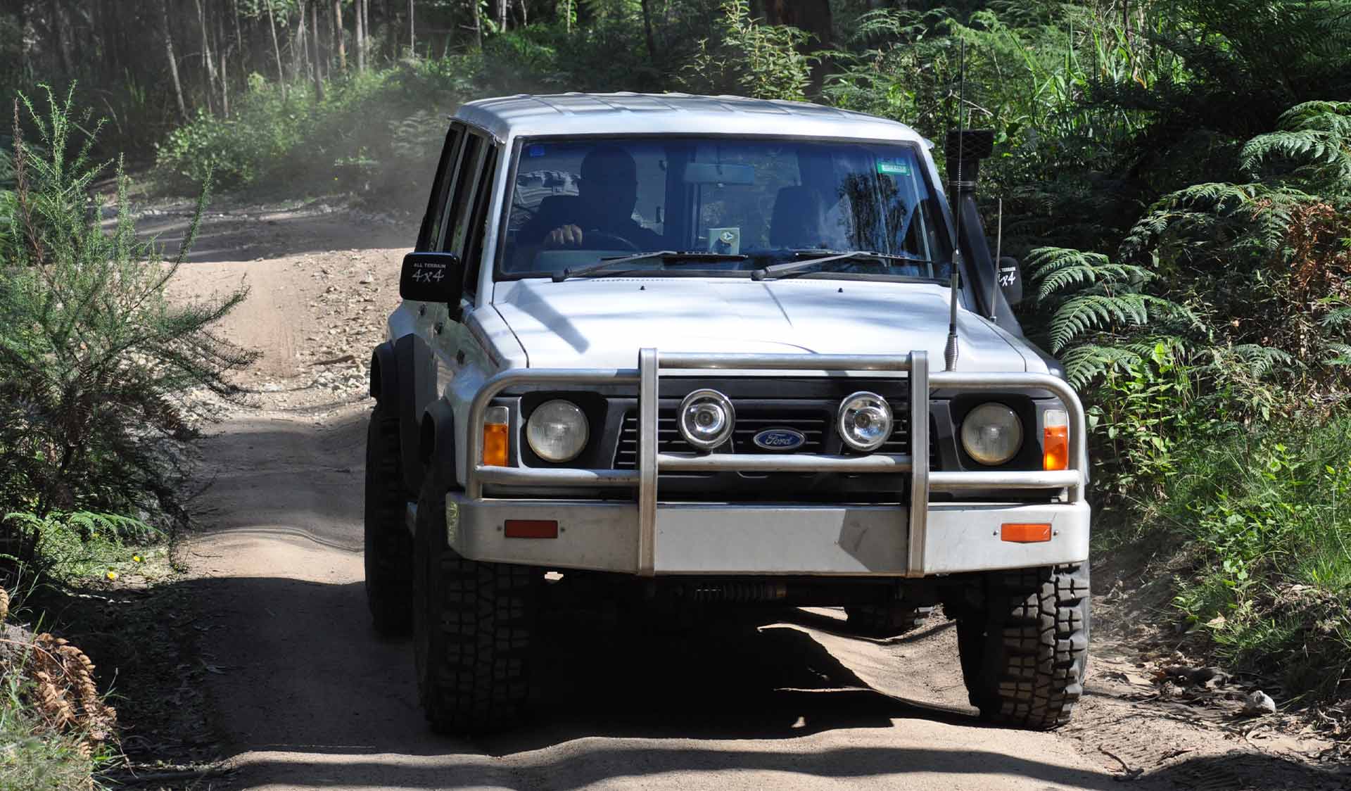 A 4WD in Bunyip State Park. 