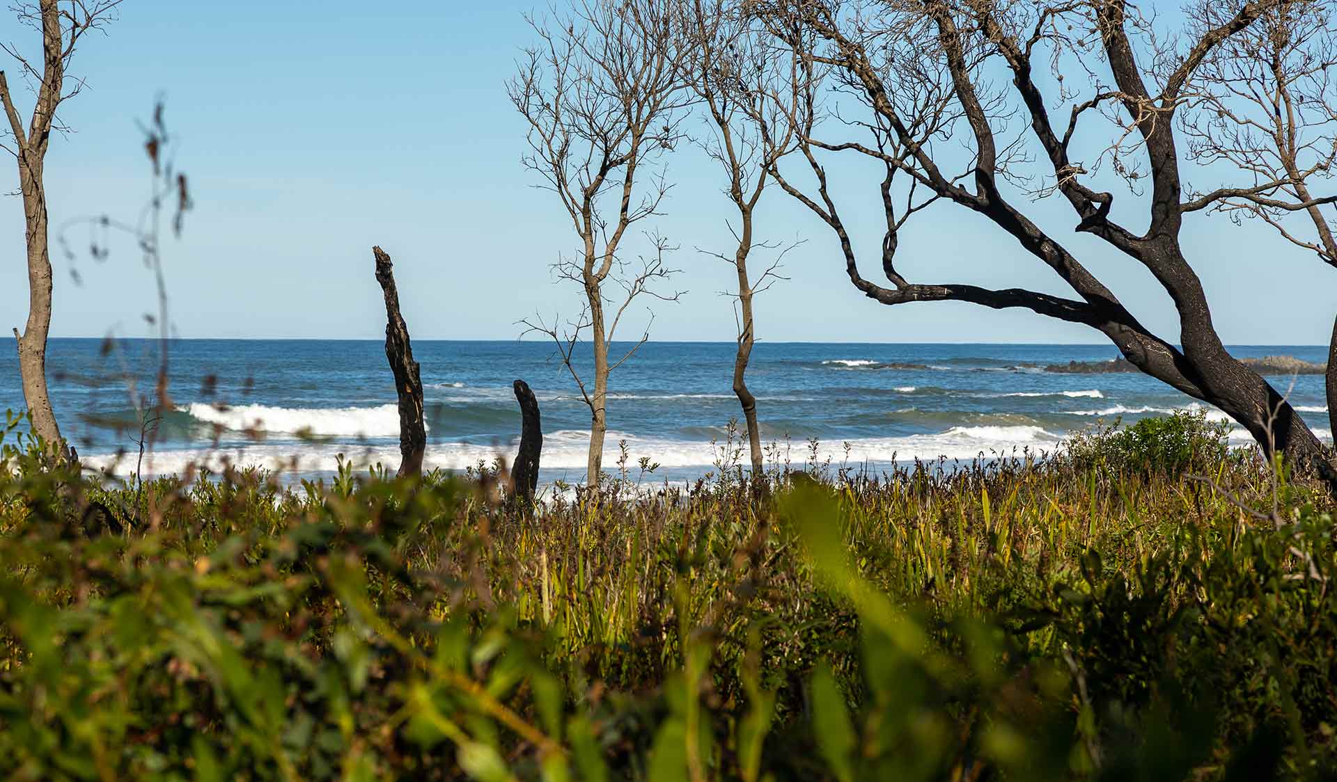 Waves roll through at Cape Conran Coastal Park