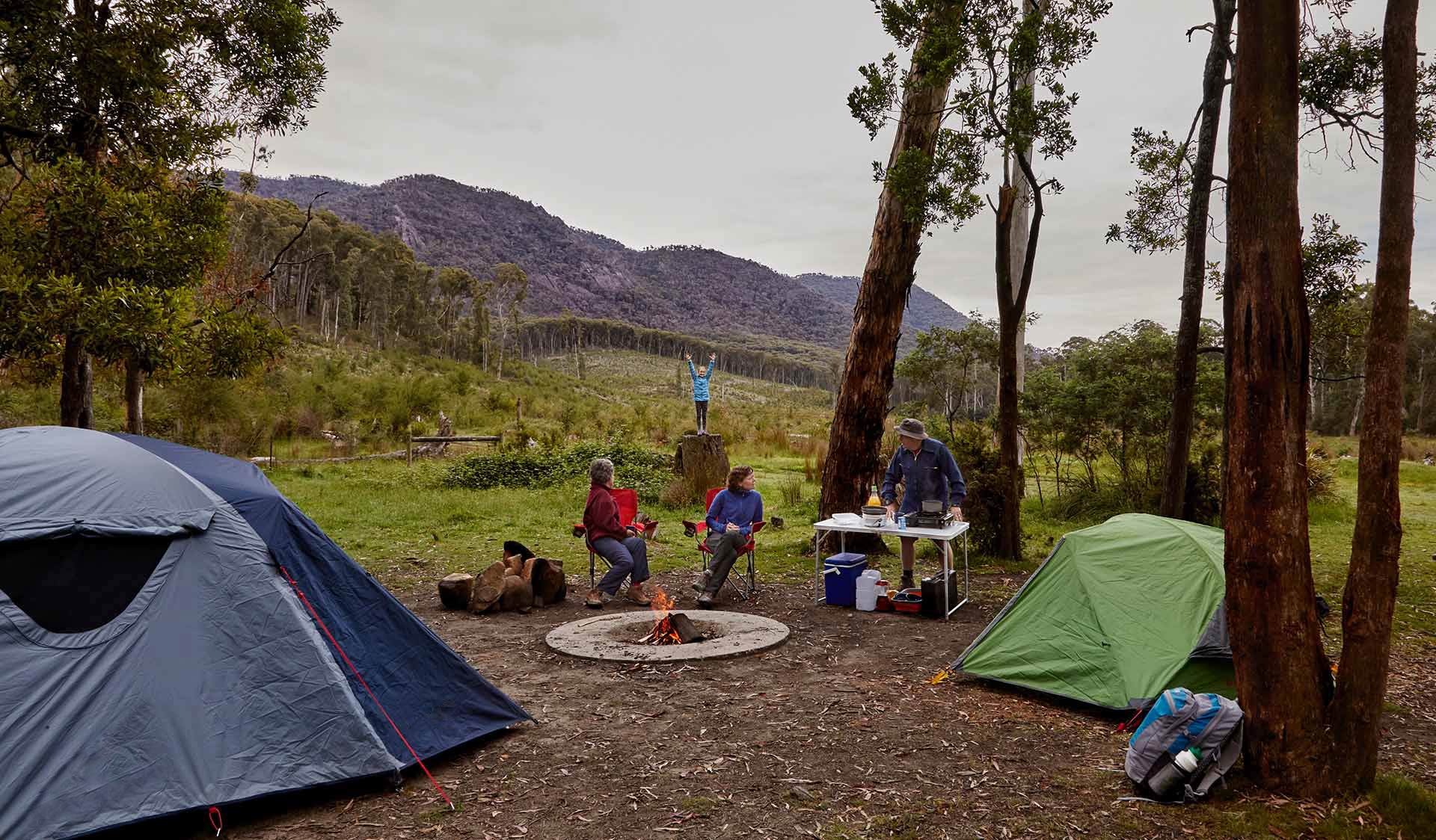 Camping in Cathedral Range.