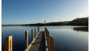 The jetty at Tamboon Inlet from Peachtree Creek Campground at Croajingolong National Park