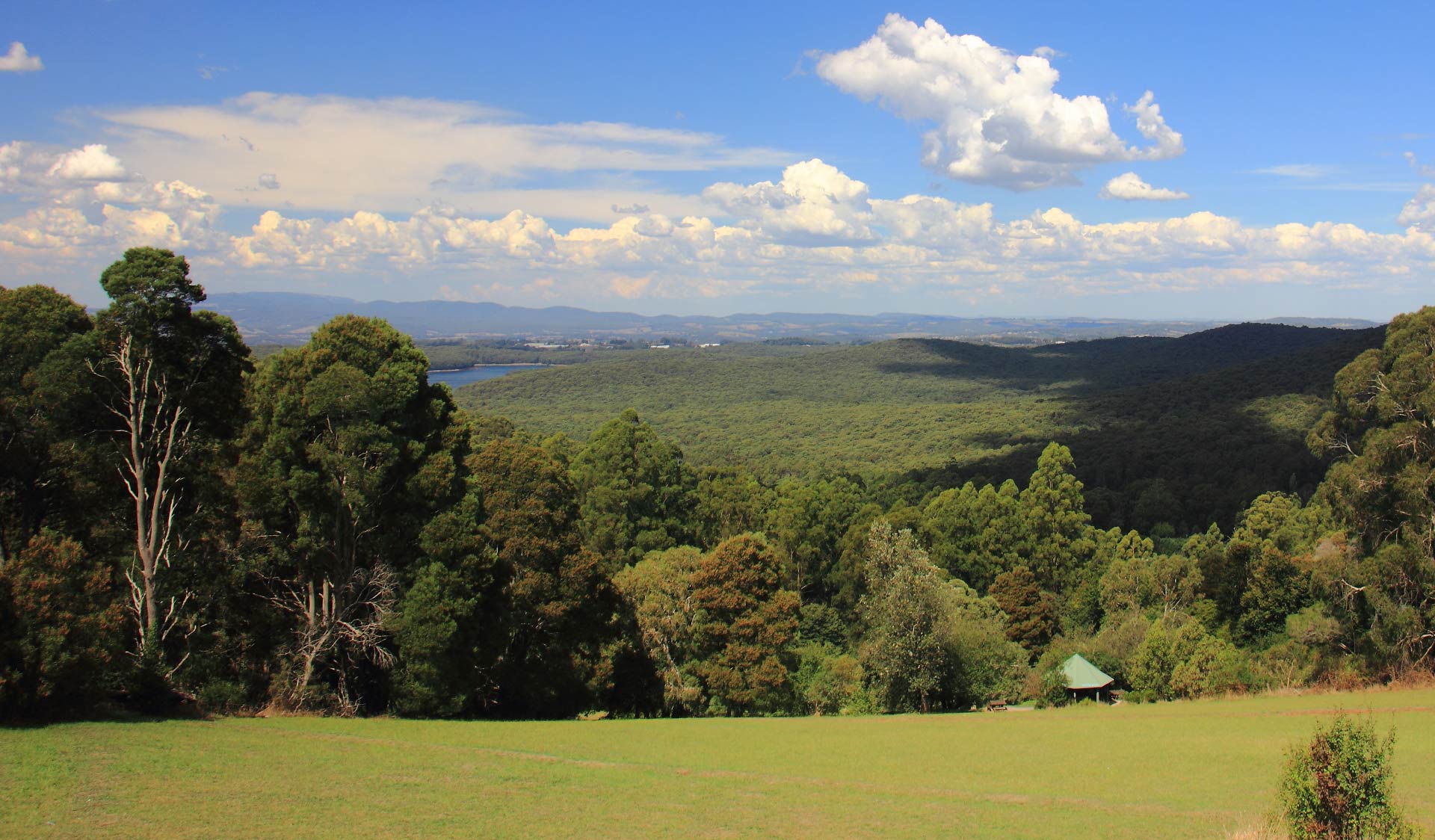 The stunning view from the top of Kalorama Park in the northern section of the Dandenong Ranges National Park.