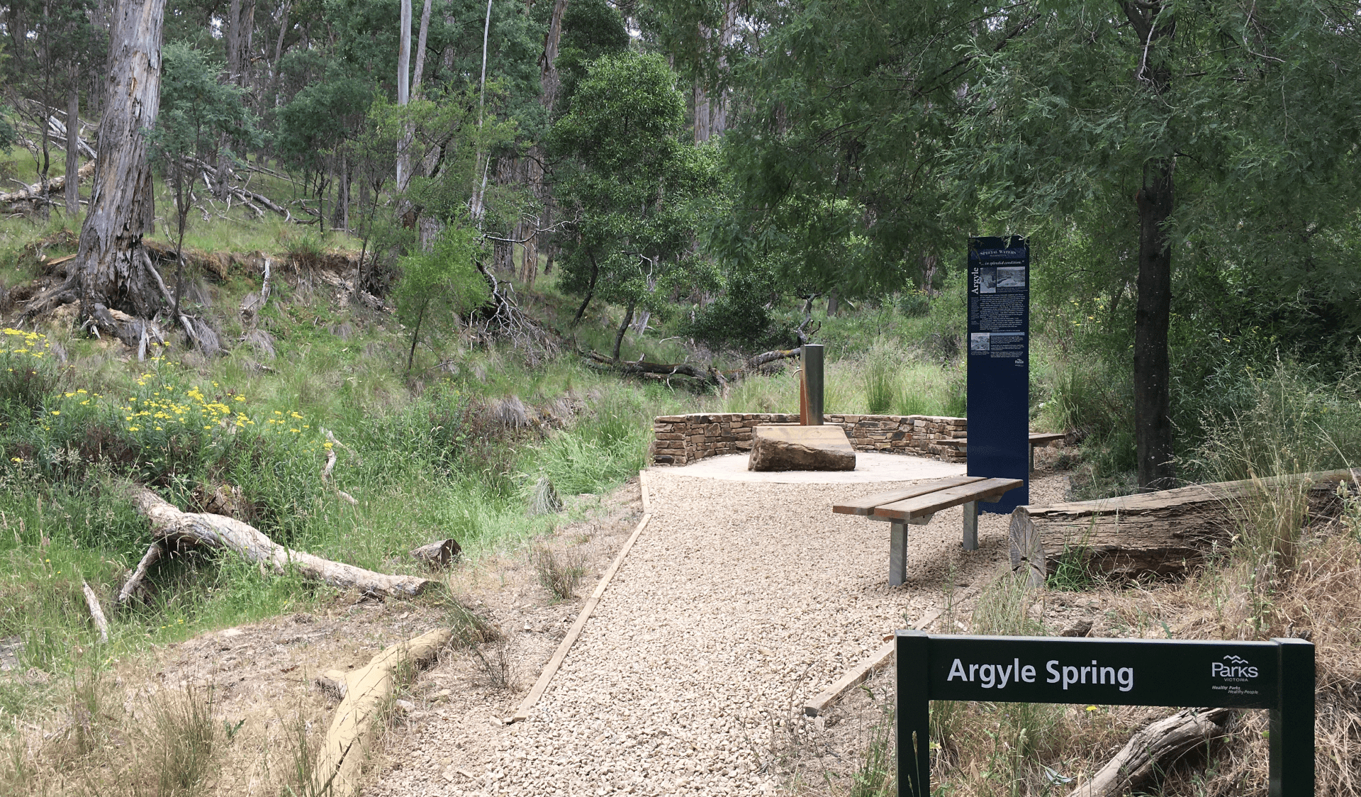 Mineral Springs such as Argyle Spring are an unique feature of Hepburn Regional Park