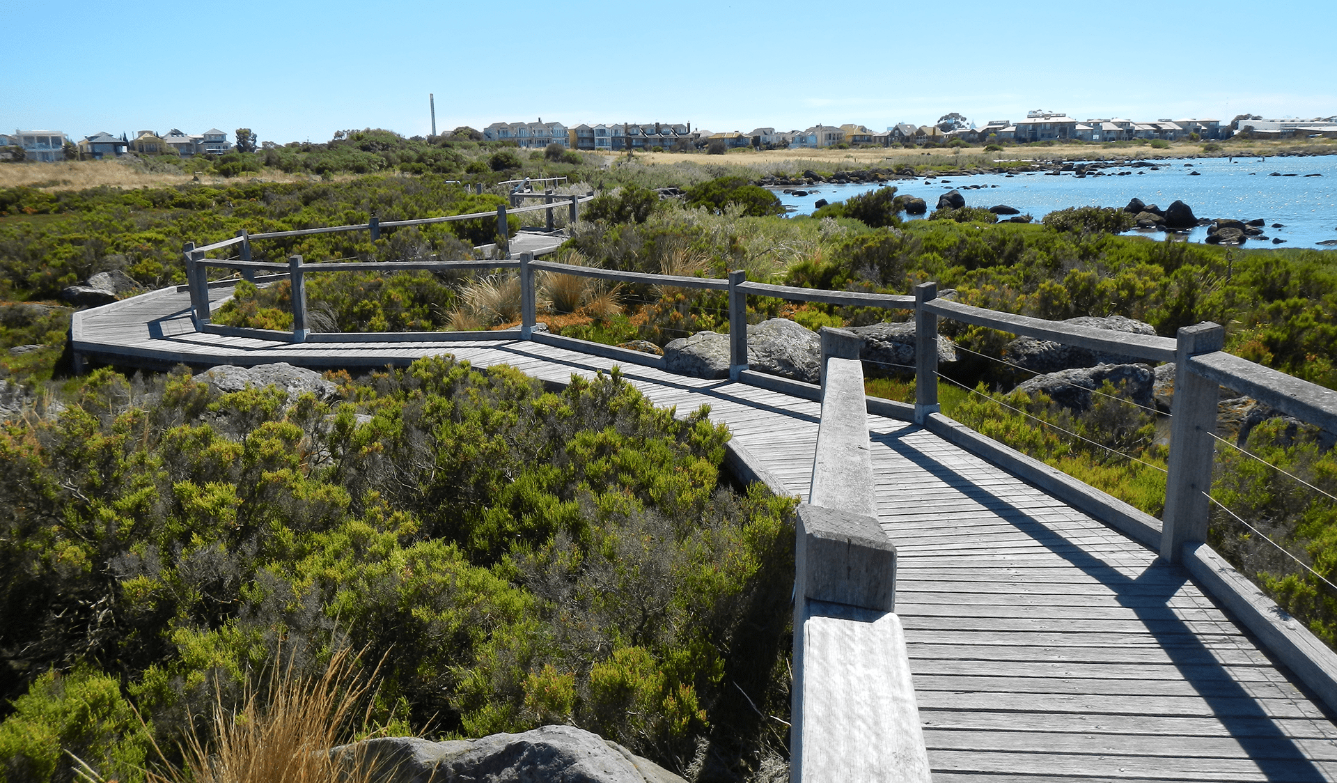 The boardwalk at Jawbone Marine Sanctuary