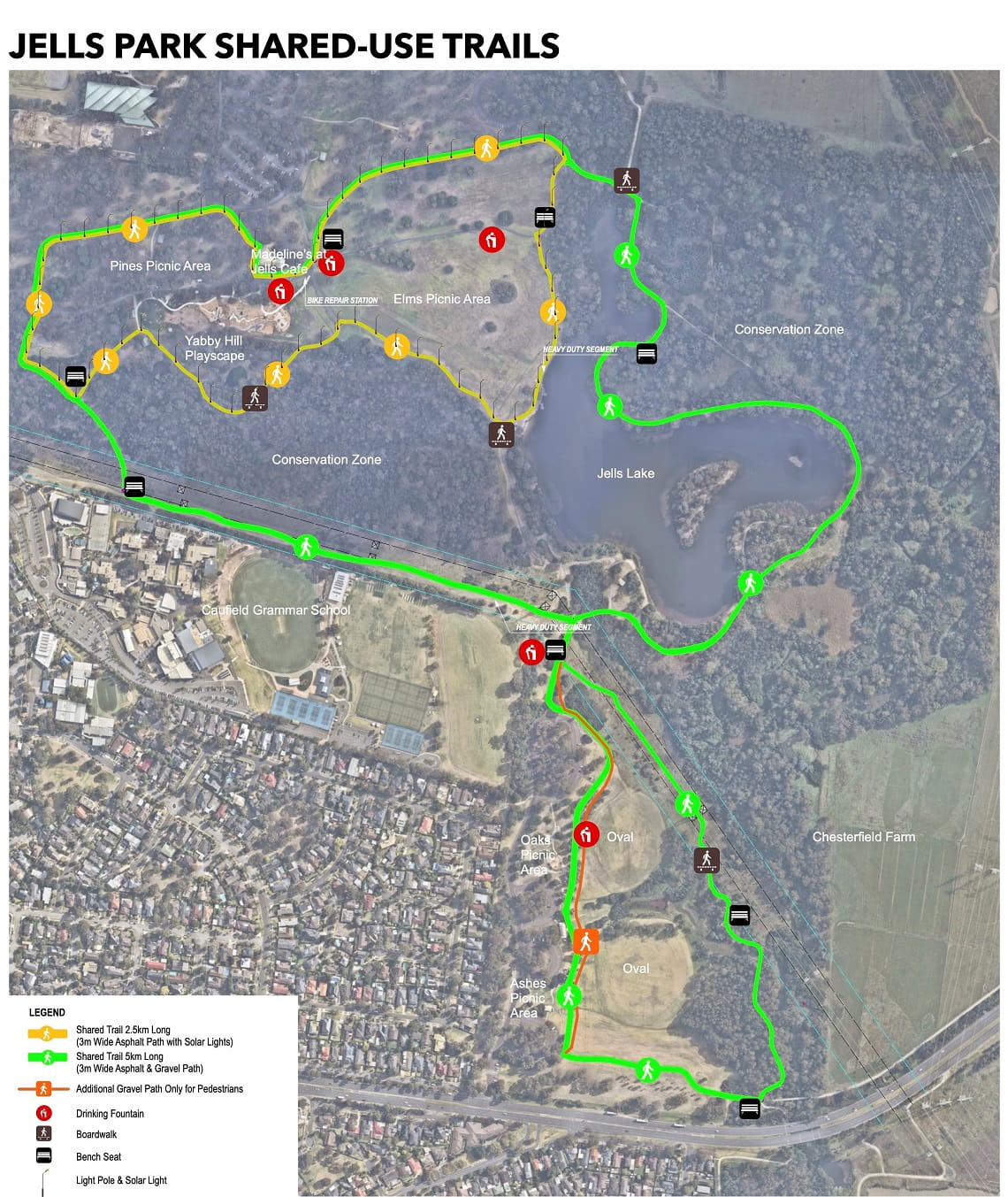 Double the fun draft designs released for Jells Park trails