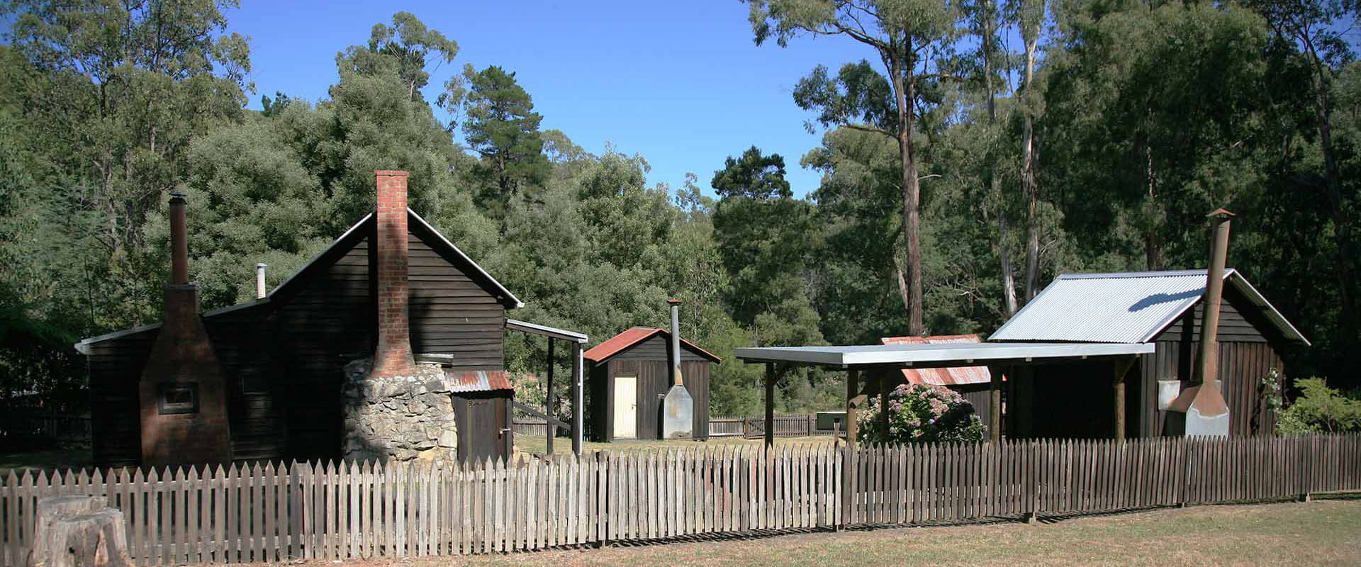 18th century historic buildings in a bush setting