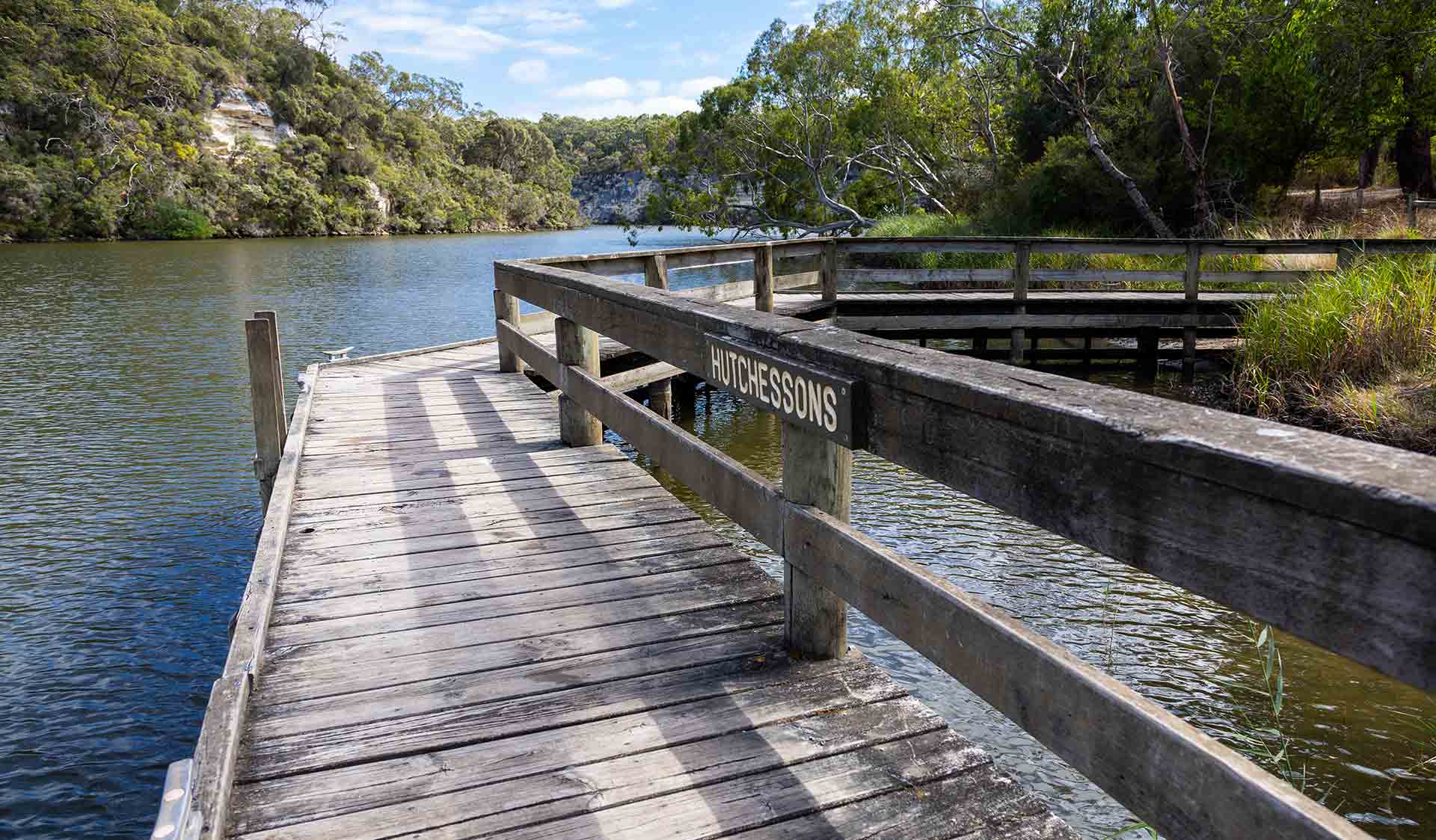 The jetty at Hutchessons Campground at Lower Glenelg National Park