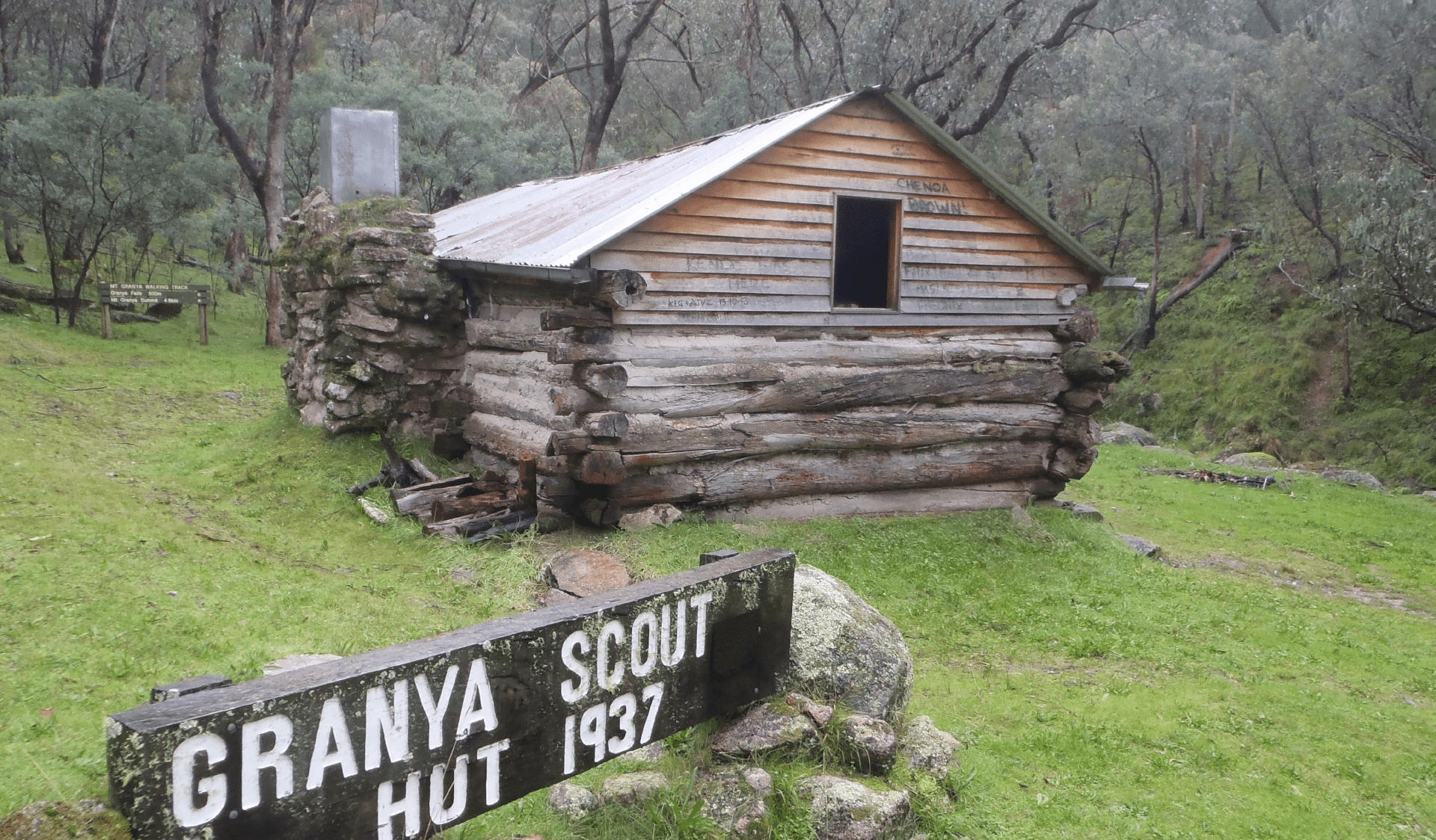 The historic Granya Scout Hut in Mount Granya State Park