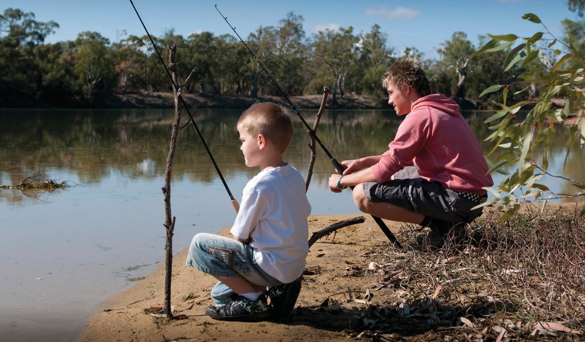 Fishing at River Murray Reserve