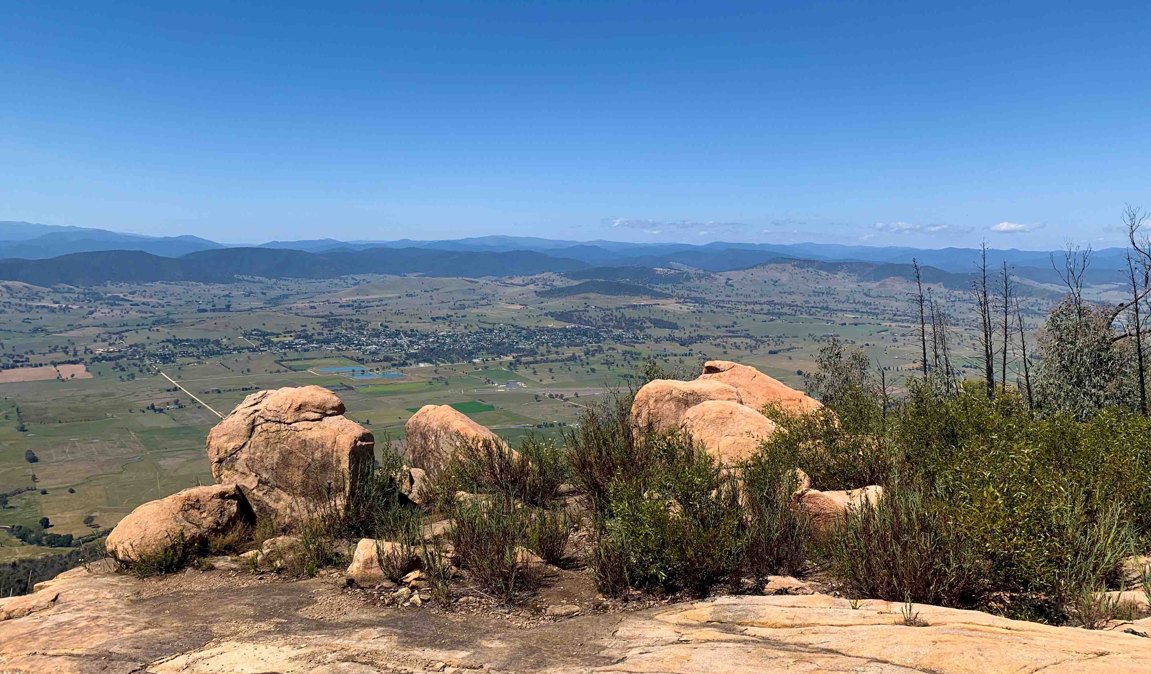 An expansive view over the Murray River