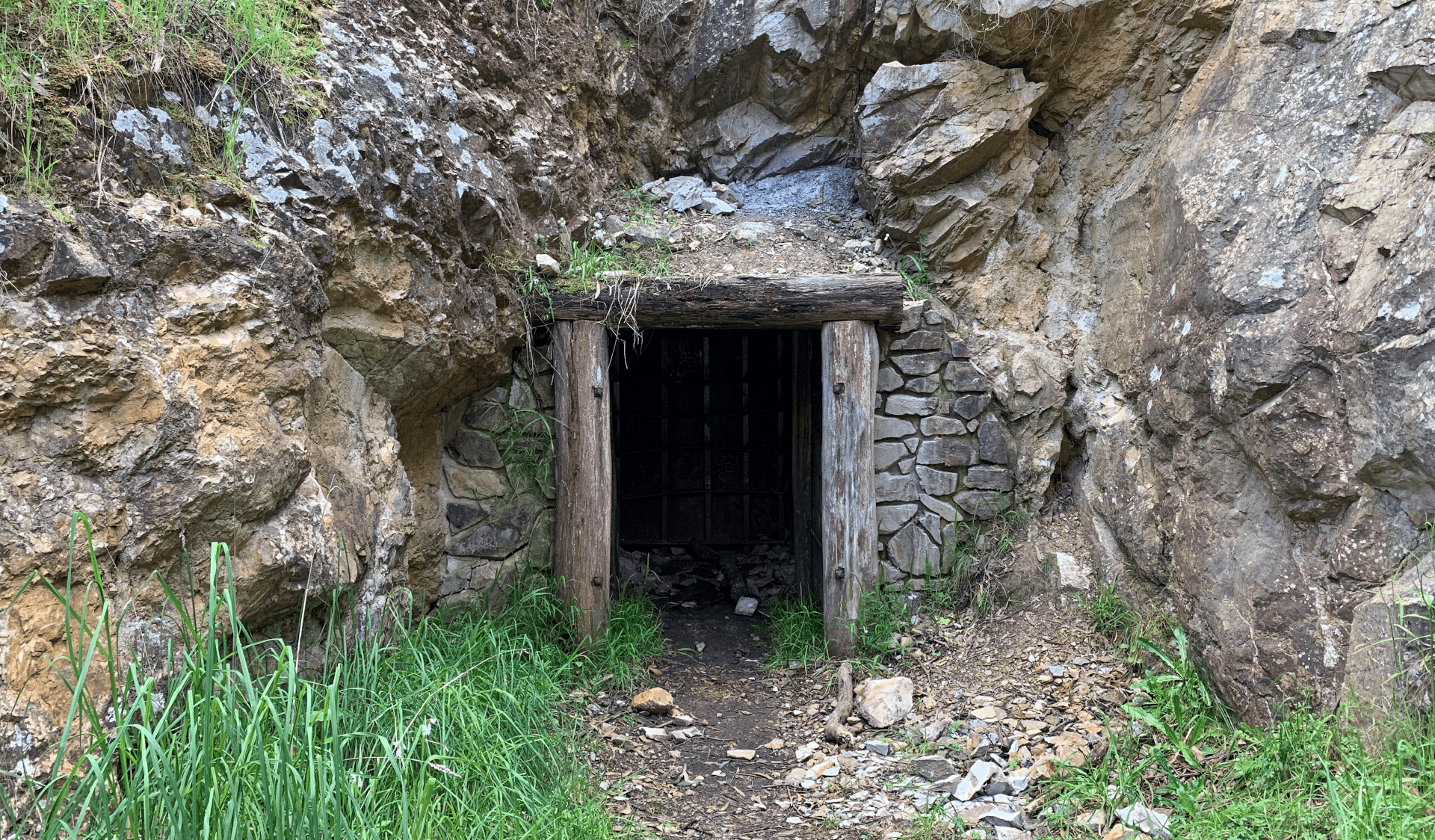 A mine entrance in Warrandyte State Park
