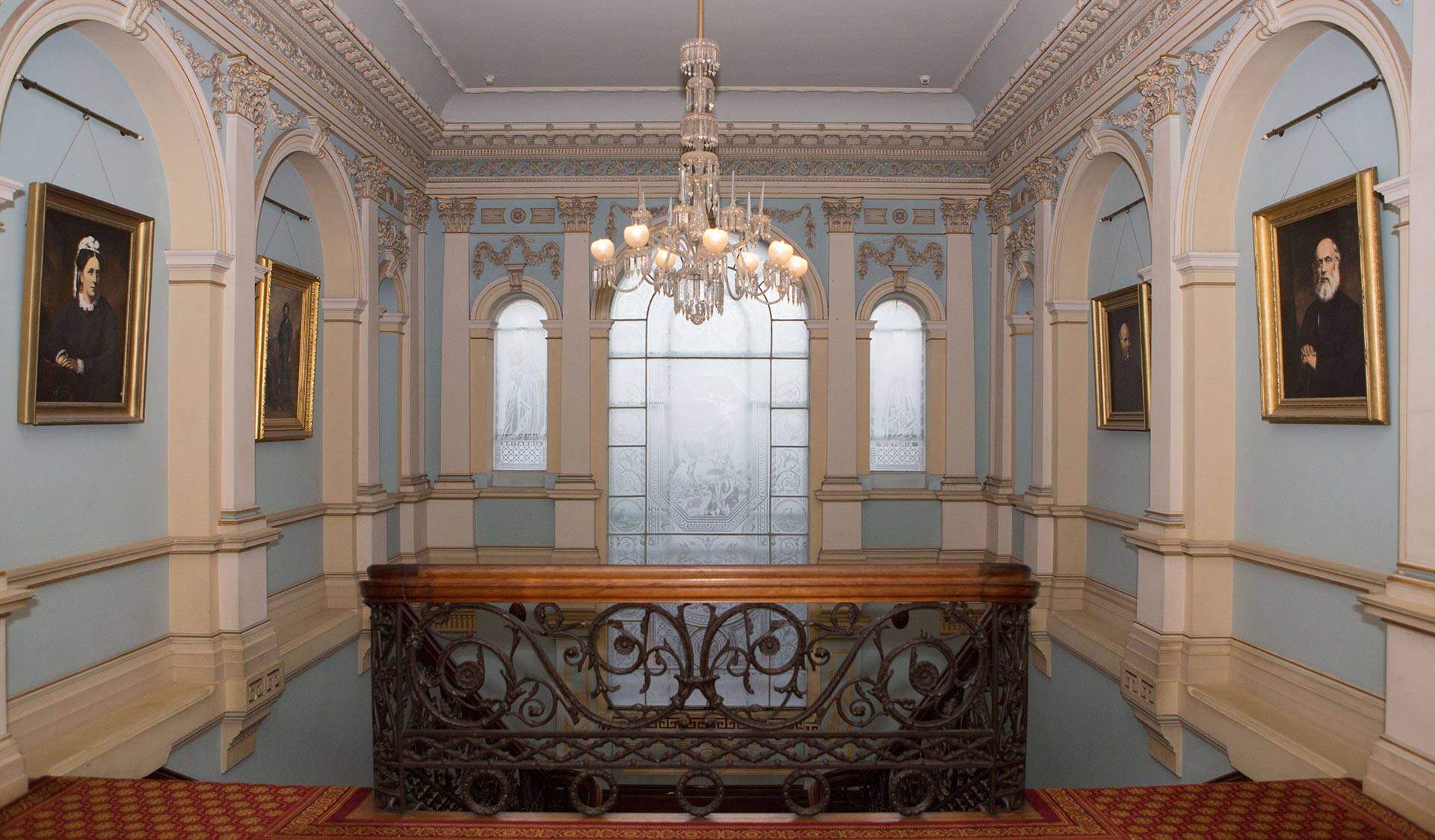 The interior of the historic Werribee Park Mansion.