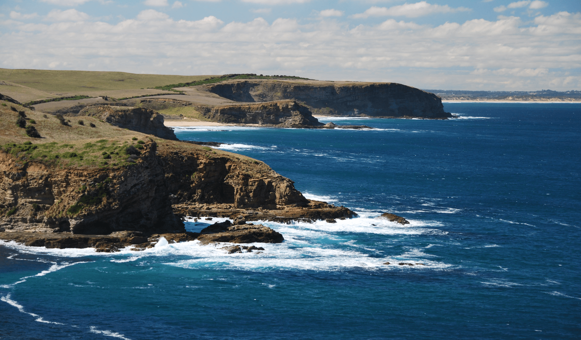 View of the coastline from Punchbowl Look Yallock Bulluk Marine and Coastal Park