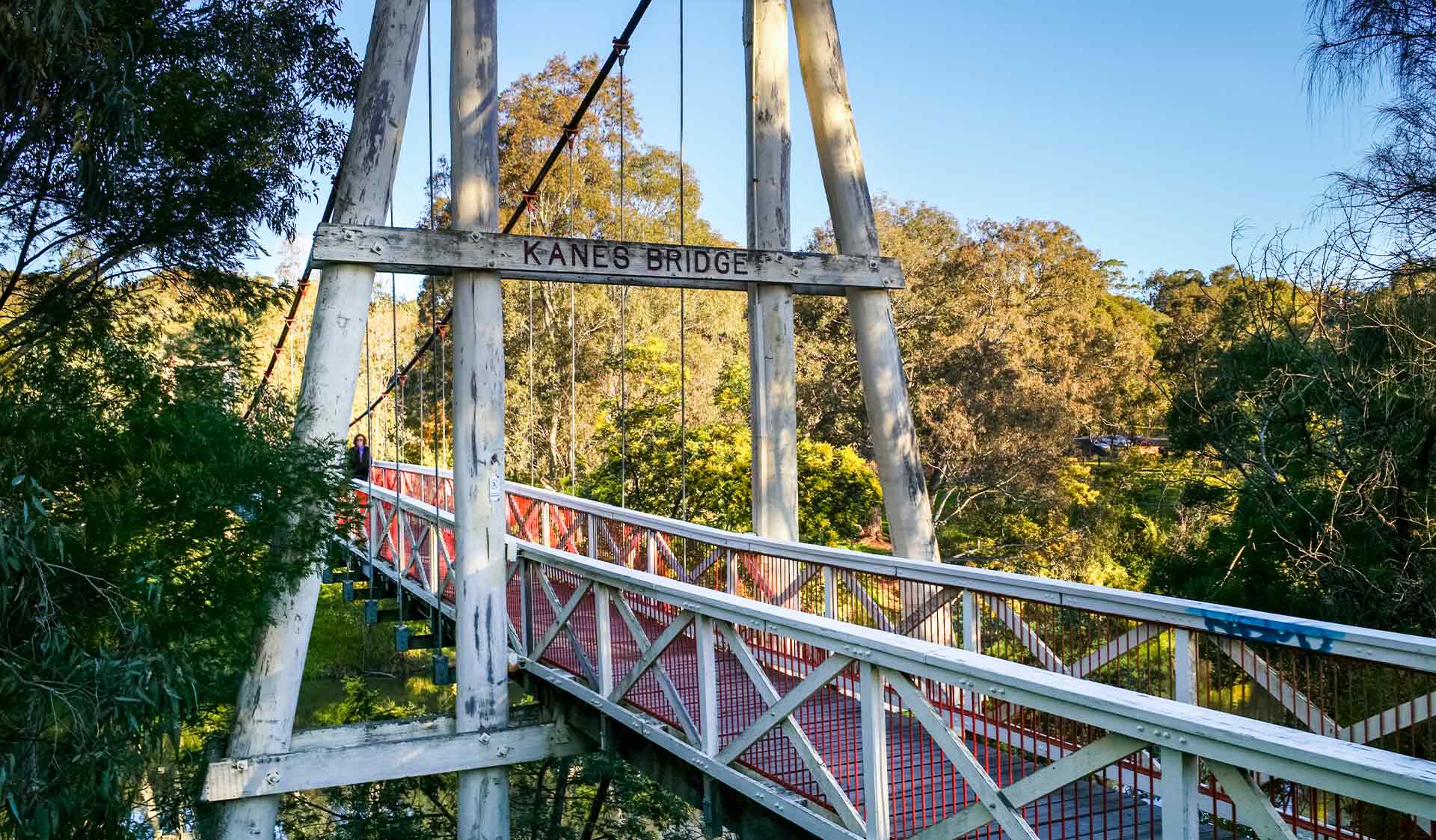 The historic Kanes Bridge at Yarra Bend Park