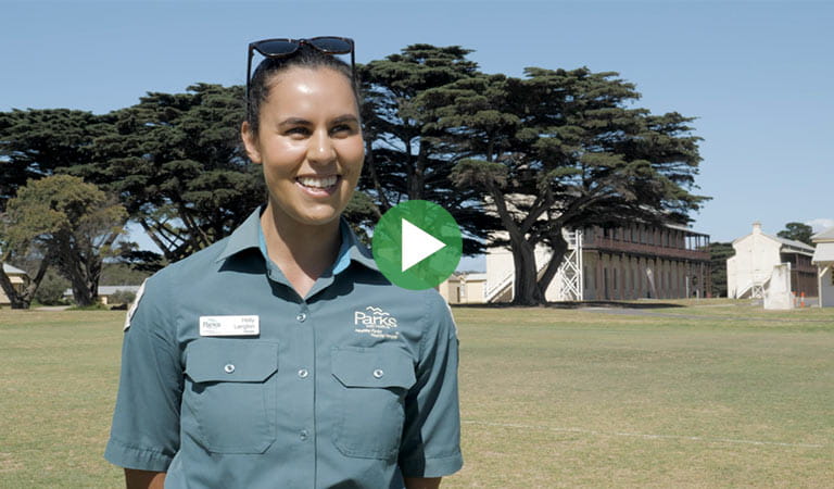 Ranger Holly at Point Nepean National Park